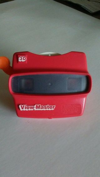Vintage View - Master Gaf Red 3d Plastic Viewer Tyco Toys With One Vintage Slide,