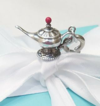 Rare Tiffany & Co Paloma Picasso Enamel Aladdin Genie Magic Lamp Charm W Clasp