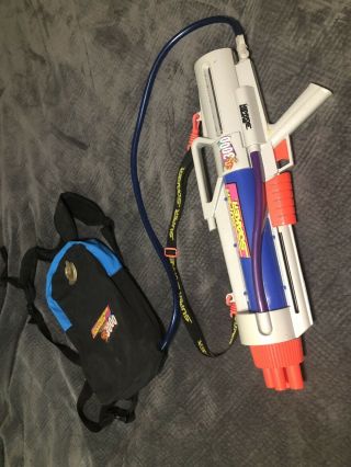 Vintage 90s Larami Soaker Cps 3000 With Backpack Water Gun Toy