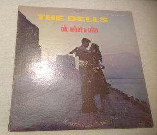 The Dells Oh,  What A Nite Vee Jay LP 1010 Rare Doo Wop R&B VG,  1st 2