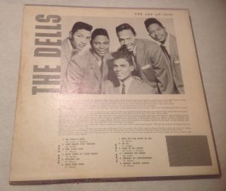 The Dells Oh,  What A Nite Vee Jay LP 1010 Rare Doo Wop R&B VG,  1st 3