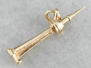 Gold CN Tower Charm 2