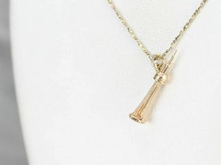 Gold CN Tower Charm 5