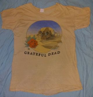 Vintage Authentic The Grateful Dead Concert Tour T Shirt 1981 Stanley Mouse L Nr