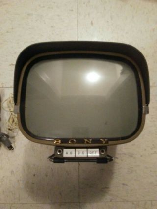 Vintage 1962 Sony 8 - 301W TV Complete ALL Rare 9