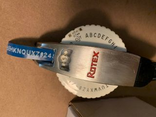 Vintage Rotex Model Label Maker 1/2 