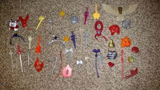 Mattel Vintage Masters Of The Universe Set Of 40 Weapons/accessories