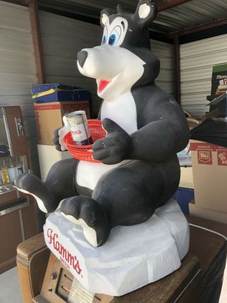 Very Rare Vintage Hamm ' s Beer Bear Styrofoam Mascot Store Display 3