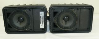 2 Vintage Bose Roommate Powered Stereo Speakers WIth Wires Right Left USA 1984 8