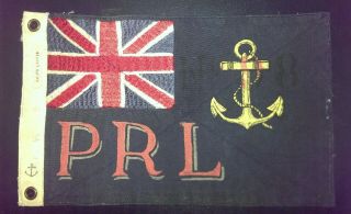 Rare Vintage Polo Ralph Lauren Nautical Anchor Flag Patch Large