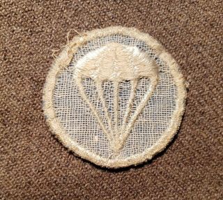 WWII Vintage US Army Airborne Infantry Paratrooper Garrison Cap Removed Patch 2