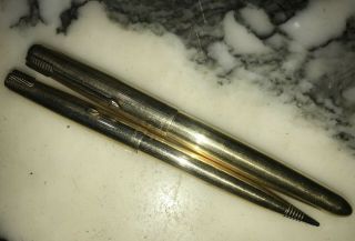 Vintage Parker 51fountain Pen & Mechanical Pencil 1/10 12 Gold Filled Usa