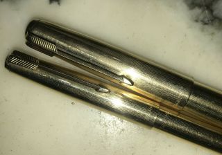 Vintage Parker 51Fountain pen & Mechanical pencil 1/10 12 gold filled USA 3