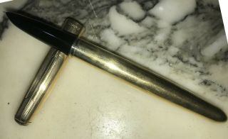 Vintage Parker 51Fountain pen & Mechanical pencil 1/10 12 gold filled USA 4