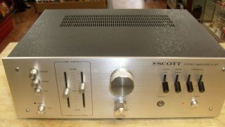 Vintage Silver Scott A - 407 Stereo Amplifier - Audiophile Alert