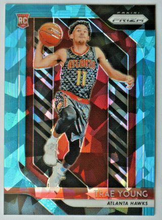 Trae Young 18 - 19 Panini Prizm Rc Blue Ice Parallel 