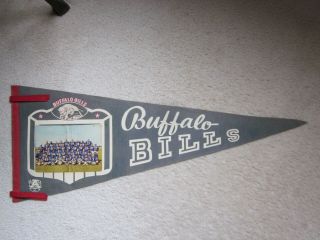 Vintage Rare 1964 Buffalo Bills Afl Champions Team Photo Pennant Nfl N Y