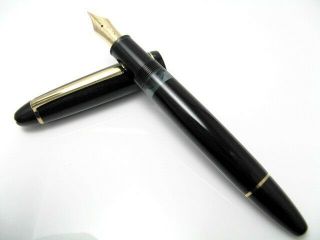 MONTBLANC 146 FOUNTAIN PEN WEST GERMANY NIB M GRADE 14K VINTAGE 1985 ' s 5