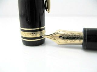 MONTBLANC 146 FOUNTAIN PEN WEST GERMANY NIB M GRADE 14K VINTAGE 1985 ' s 7