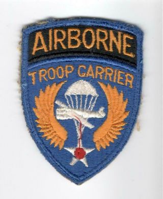 Ww 2 United States Army Air Force Airborne Troop Carrier Patch Inv J258