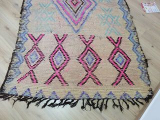 Vintage Authentic RUG Berber Handmade /Moroccan rug - Teppich 8 ' 8  /5 ' 2 10
