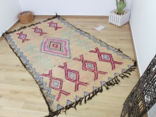 Vintage Authentic RUG Berber Handmade /Moroccan rug - Teppich 8 ' 8  /5 ' 2 3