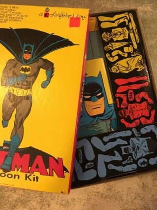 Vintage Colorforms Batman Cartoon Kit 1966 Rare Complete