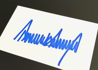 Donald Trump United States President Vintage Signed Autograph 3x5 Index Card