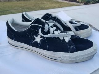 Vtg Rare Converse One Star Mens Size 10 Suede Low Sneakers Made In Usa