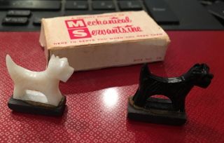 Vintage Miniature Magnetic Toy Scottie Dogs From Mechanical Servants Inc