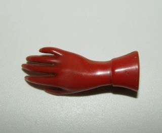Iconic,  Large,  Antique Georgian Coral Fede Hand Brooch