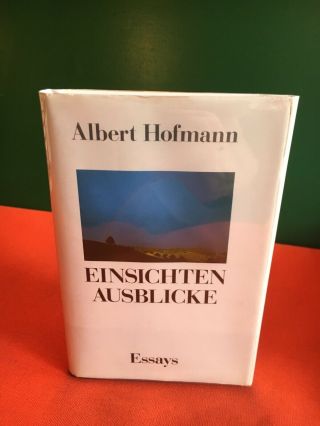 Albert Hofmann Signed Book Inscribed To Ralph Metzner Rare Lsd Psychedelic 1986