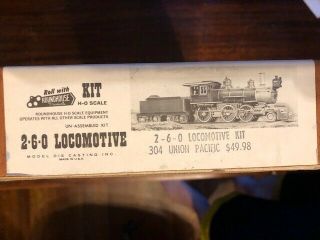 Vintage Roundhouse 2 - 6 - 0 Locomotive Kit Nos 412 Union Pacific Hoscale -