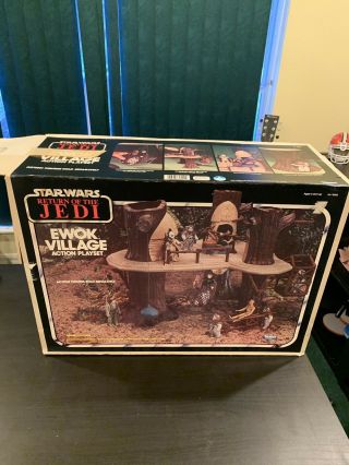 Vintage Star Wars Ewok Village Playset 1983 W/ Box