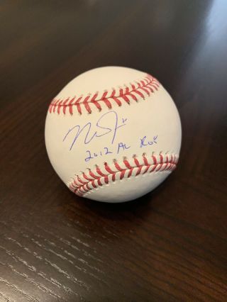 Mike Trout Signed Autograph Mlb Holo Rare Auto Baseball Inscribed " 2012 Al Roy "
