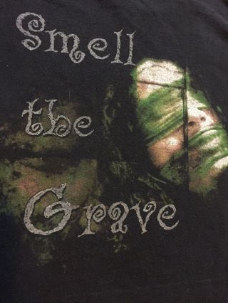 Cradle Of Filth Vintage 1990s Shirt Blue Grape Tag RARE Black Death Metal OG 5