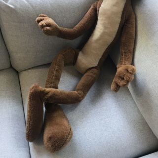 Rare 4’ Vintage Wile E Coyote Large Plush Stuffed Warner Bros.  1971 Mighty Star 3