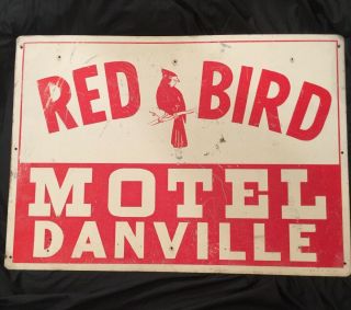 Vintage Sign Steels Motel 28 X 20