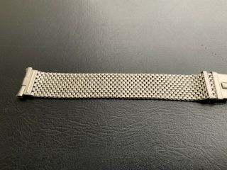 Vintage JB Champion NASA 19mm Stainless Steel Bracelet Band Horned Ends Omega 3