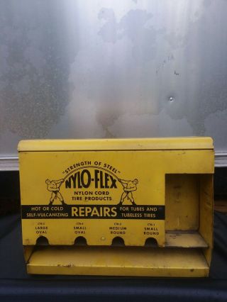 Vintage Nylo Flex Tire Tube Repair Gas Station Countertop Display