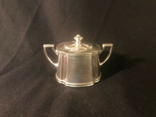 Vintage Baltimore & Ohio B & O RR Silver Soldered Sugar Bowl - Reed & Barton 2