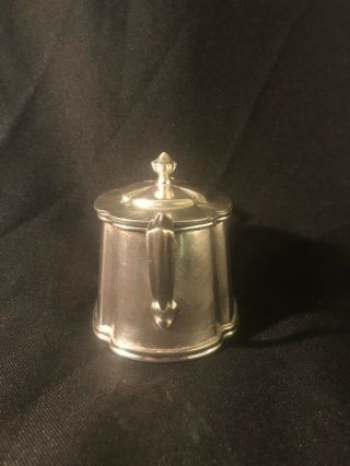 Vintage Baltimore & Ohio B & O RR Silver Soldered Sugar Bowl - Reed & Barton 5