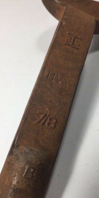 Vintage Bethlehem Steel Safety Tool Belt W/ Spud Wrenches 7/8 & 3/4 Steel Mill 12