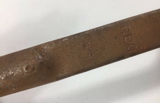 Vintage Bethlehem Steel Safety Tool Belt W/ Spud Wrenches 7/8 & 3/4 Steel Mill 9