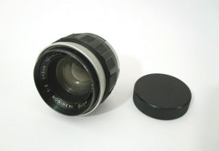Vtg Yashica Auto Yashinon F=5cm 1:2 F2 M42 Screw Mount Film Camera Lens Japan