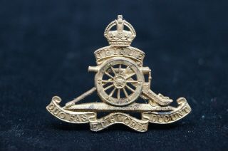 Ww2 British Canadian Rca Ra Royal Artillery Beret Cap Badge
