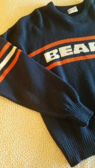 Vintage Mike Ditka,  Chicago Bears Sweater,  Size L,  NFL ltd. ,  wool blend 5