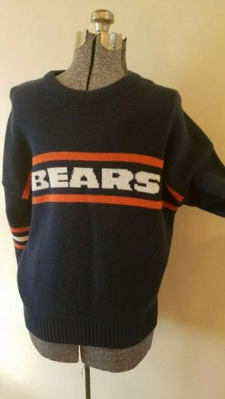 Vintage Mike Ditka,  Chicago Bears Sweater,  Size L,  NFL ltd. ,  wool blend 6