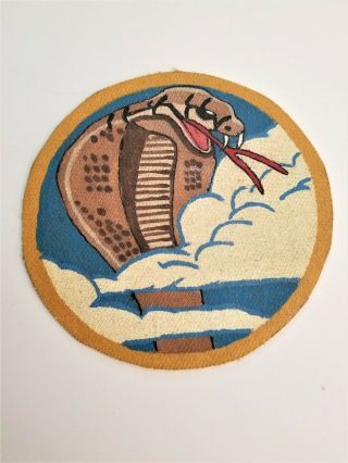 Ww Ii Era 39th Fighter Squadron 4 3/4 Inch Canvas Patch