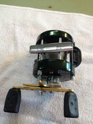 Rare Abu Garcia Ambassadeur 5600C5 MAG - X Green & Gold Baitcaster Reel 5